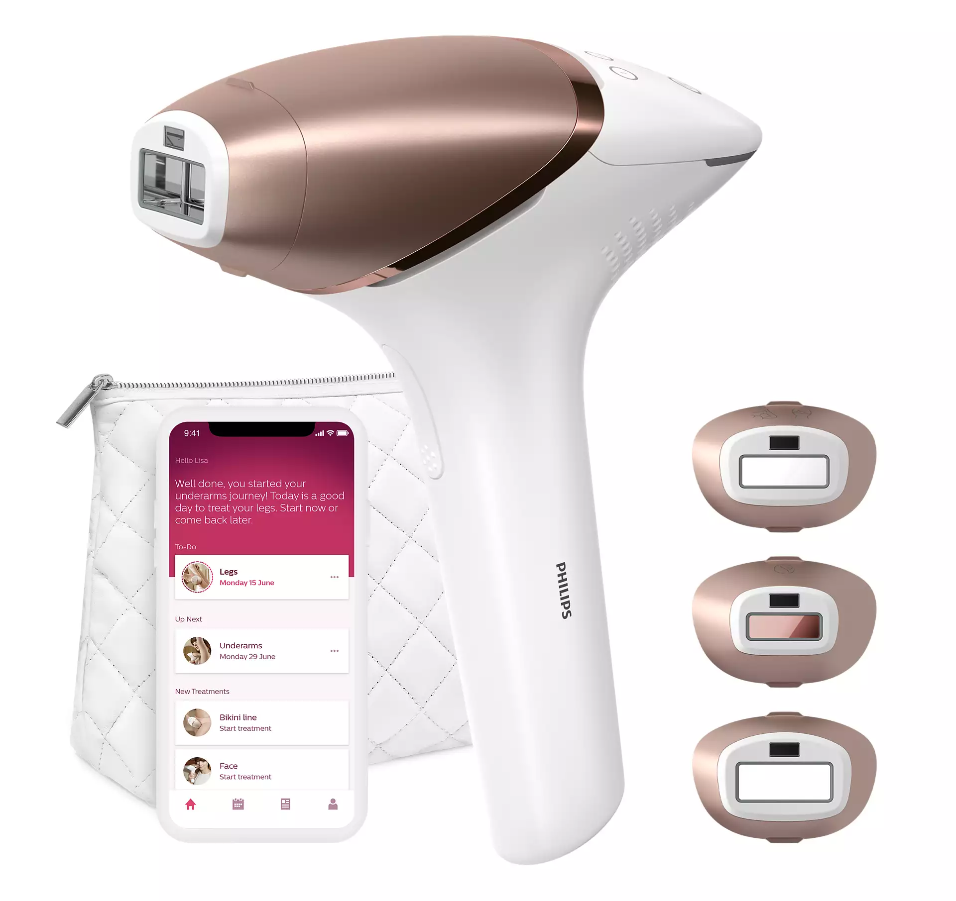 Philips Lumea BRI955 Cordless 9000 Series IPL Hair Removal - No2Hair.com